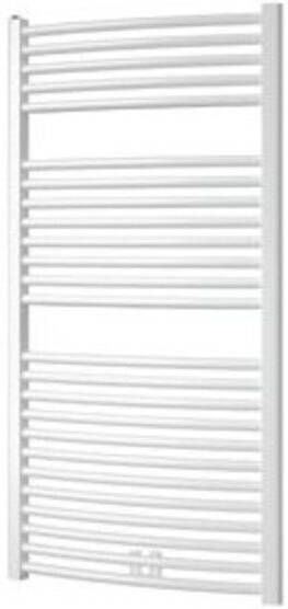 Plieger Palmyra designradiator horizontaal gebogen middenaansluiting 1175x600mm 689W parelgrijs (pearl grey) 7252893