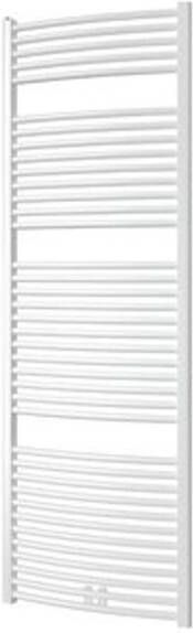 Plieger Palmyra designradiator horizontaal gebogen middenaansluiting 1775x600mm 1046W zwart grafiet (black graphite) 7252908 - Foto 3