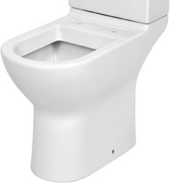 Plieger Plus duoblok diepspoel toiletpot verhoogd (+8 cm) zonder reservoir wit