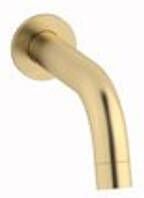 Plieger Roma baduitloop wandmontage 1 2x16.8cm geborsteld goud ID320 BRUSHED GOLD