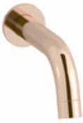 Plieger Roma baduitloop wandmontage 1 2x16.8cm rose goud ID320 ROSE