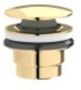 Plieger Romadesign afvoerplug m z overloop 2 in 11 1 4max. 70mm kom inclusief bladgoud KRC16617IIPG - Thumbnail 1