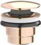 Plieger Romadesign afvoerplug m z overloop 2 in 11 1 4max. 70mm kom inclusief bladrose goud KRC16617RSPG - Thumbnail 1