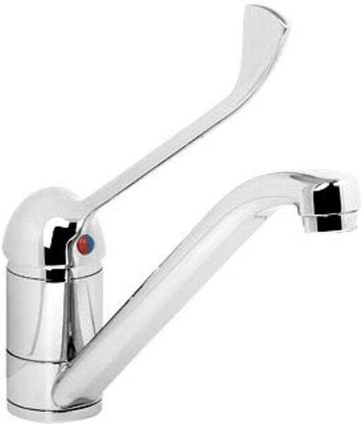 Plieger Smart keukenkraan met lange hendel chroom 5105+LONG HANDLE