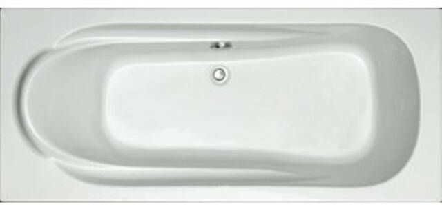 Plieger Spring bad acryl rechthoekig 180x80cm met poten wit 11002010010101