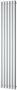 Plieger Trento designradiator verticaal met middenaansluiting 1800x350mm 814W parelgrijs (pearl grey) 7250026 - Thumbnail 2