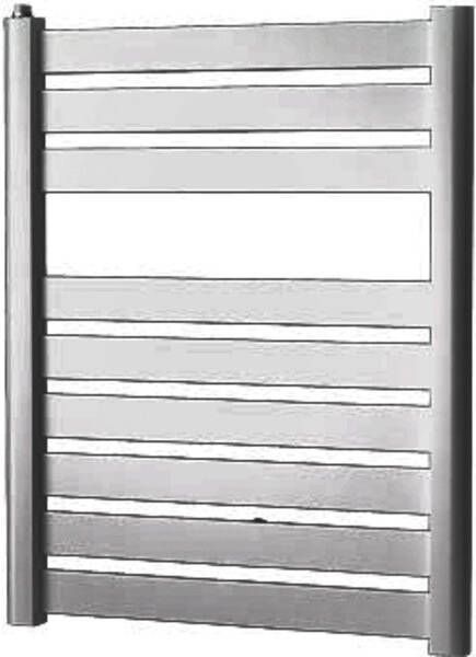Plieger Vela designradiator horizontaal 700x560mm 359W zilver metallic 7252582