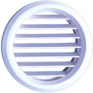 Plieger ventilatierooster kunststof aansl 47mm af met 59mm 2 stuks chroom 4414132
