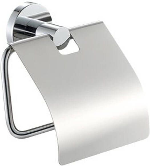 Plieger Vigo closetrolhouder m. klep chroom 4784406