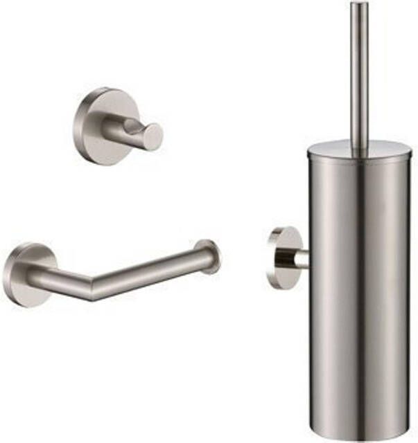 Plieger Vigo toiletset hang staand geborsteld chroom PL-S02SN