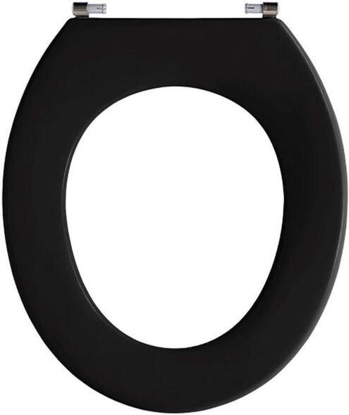 Pressalit Objecta closetzitting zwart voor universele toiletpot zitting deksel duroplast
