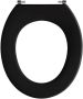 Pressalit Objecta closetzitting zwart voor universele toiletpot zitting deksel duroplast - Thumbnail 1