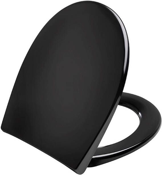 Pressalit Scandinavia Plus toiletzitting met deksel en softclose en quickrelease zwart
