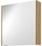 Proline Comfort spiegelkast met spiegels aan binnen- en buitenzijde en 1 deur 60 x 60 x 14 cm ideal oak - Thumbnail 1
