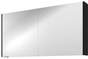 Proline Spiegelkast Comfort met spiegel op plaat aan binnenzijde 2 deuren 120x14x60cm Mat zwart 1808706