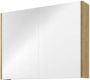 Proline Spiegelkast Comfort met spiegel op plaat aan binnenzijde 2 deuren 80x14x60cm Ideal oak 1808602 - Thumbnail 1