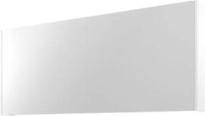 Proline Spiegelkast Comfort met spiegel op plaat aan binnenzijde 3 deuren 140x14x60cm Mat wit 1808755