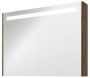 Proline Premium spiegelkast met spiegels aan binnen- en buitenzijde geïntegreerde LED-verlichting en 2 deuren 100 x 60 x 14 cm cabana oak - Thumbnail 1