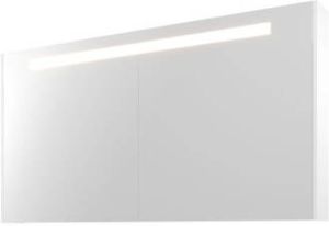 Proline Spiegelkast Premium met geintegreerde LED verlichting 3 deuren 140x14x74cm Mat wit 1809555