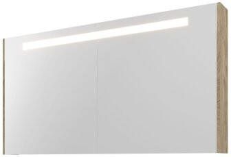 Proline Spiegelkast Premium met geintegreerde LED verlichting 3 deuren 140x14x74cm Raw oak 1809551