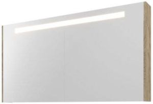 Proline Spiegelkast Premium met geintegreerde LED verlichting 3 deuren 140x14x74cm Raw oak 1809551
