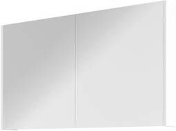 Proline Spiegelkast Xcellent met dubbel gespiegelde deuren 2 deuren 100x14x60cm Glans wit 1808904