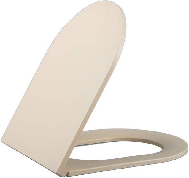 QeramiQ Dely Zitting softclose quickrelease slim mat beige E13 A15 thin seat beige