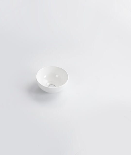 QeramiQ Dely Waskom 20x20x9cm rond keramiek glans wit