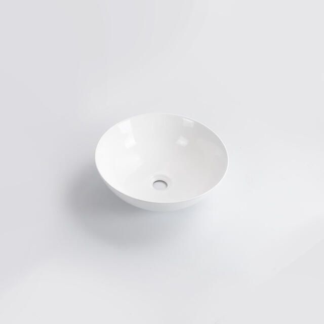 QeramiQ Dely Waskom 40x40x15cm rond keramiek glans wit SW1102401