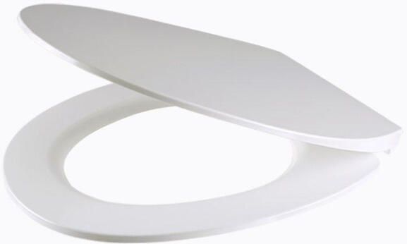 QeramiQ UniSeat Closetzitting quickrelease softclose duroplast 42.5x37.5x4.3cm wit glanzend U148