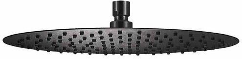 Qisani Flow 30cm ronde hoofddouche Geborsteld PVD Gunmetal 25623.64