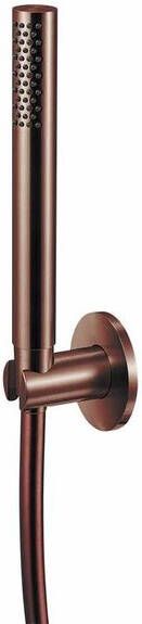 Qisani Flow staafhanddouche met 150cm doucheslang en handdouchehouder Geborsteld PVD Copper (koper) 25618.05 - Foto 1