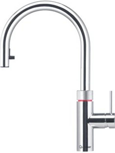Quooker FLEX Keukenmengkraan 3 8 inch 1 kraangat Chroom glans KXCHR