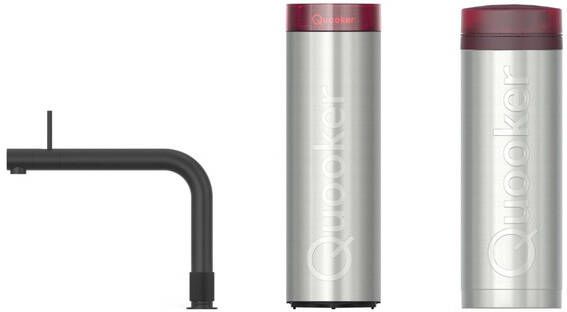 Quooker Front kokendwaterkraan PRO3 incl. Cube reservoir Warm kokend water Zwart mat 3FRONTBLK-CUBE