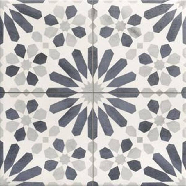 Realonda Cerámica Marrakech keramische vloer- en wandtegel decor 44 x 44 cm blauw
