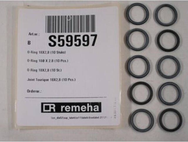 Remeha O-ring 18x2.8mm 10 stuks o.a. t.b.v. Avanta Tzerra ACE Calenta S59597