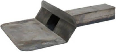 rheinzink loden gegoten kiezelbak met uitloop 45° 60x80mm 3520000100