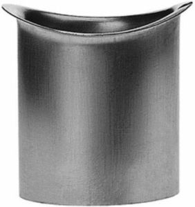 Rheinzink zinken tapeind ovaal (voor mastgoot) Ø120x200mm dikte=0.80mm 1620000700