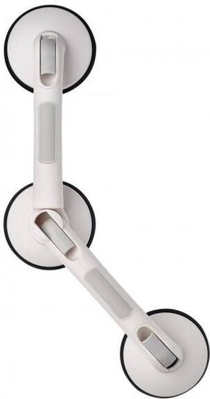RIDDER Wandbeugel met zuignappen gebogen Premium wit