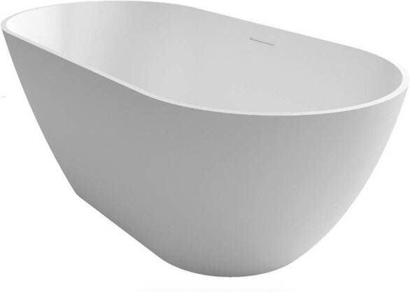 Riho Bilbao Vrijstaand Bad 170x80cm solid surface incl. zitje incl. hooofdkussen mat wit SW241481 SW49613 SW49609