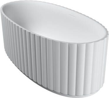 Riho Catching Waves Vrijstaand Bad 174x82cm solid surface mat wit B166001105