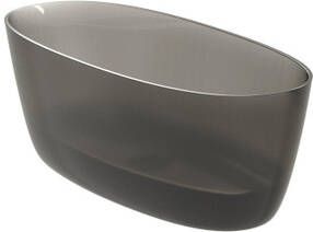 Riho Oval vrijstaand bad 175x80cm solid surface semi transparant frosted smoke B152002F01