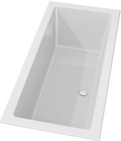 Riho Rethink Cubic inbouwbad 160x70cm acryl mat wit B104001105