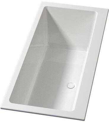 Riho Rethink Cubic inbouwbad 180x80cm speciaal muurmodel acryl mat wit B160001105