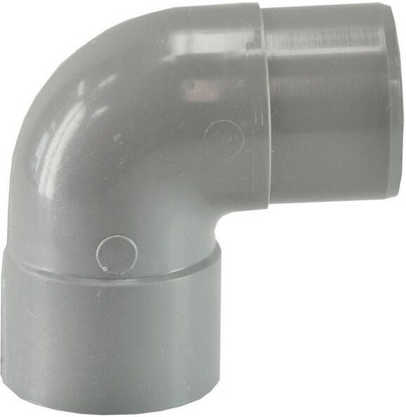 Riko PVC Afvoerbocht 90gr. mof spie grijs 40mm 62.3522