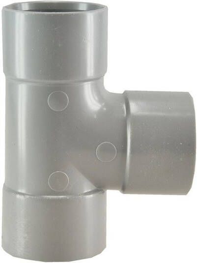 Riko PVC Tee 90gr. 3xmof grijs 75mm 62.2234
