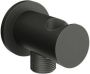 Vtwonen Solid handdouchehouder met doucheslangaansluiting 5 x 7 cm zwart staal - Thumbnail 1