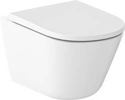 Sub Forza hangend toilet met toiletzitting zerokal en cycloonspoeling 31 5 x 36 5 x 54 cm wit
