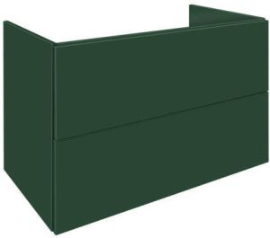 Sub 148 wastafelonderkast 130x45x59 cm met 4 greeploze lades diep groen