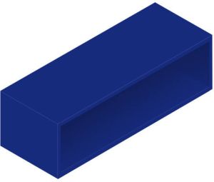 Sub 148 open onderkast 30x45x30cm helder blauw helder blauw